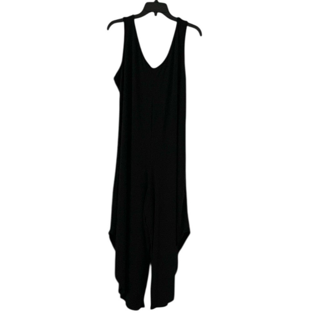 Nicole Miller Women's Black Sleeveless Wide Leg Flowy Jumpsuit Size‎ XL